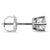 Unisex 14k White Gold 0.44ctw Round Diamond Screw Back Petite Stud Earrings, A Pair For Sale In Houston - Image 6 of 8