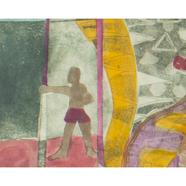 Figurative "Indian Beach" Etching With Aquatint by Maryellen Shafer For Sale - Image 3 of 8