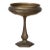 1930s Large French Pewter Pedestal Dish For Sale