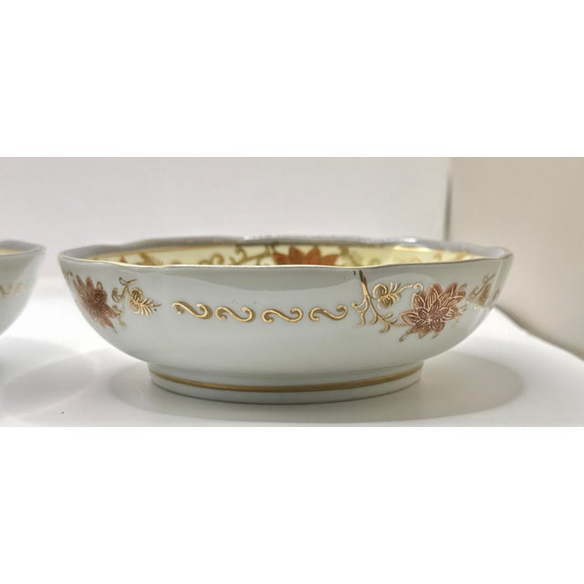 Gold Andrea by Sadek Scalloped Swan Bowls - A Pair For Sale - Image 8 of 10