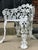 2 Vintage Victorian-Style Cast Iron Grapevine Leaf Garden Patio Chairs For Sale - Image 4 of 11