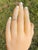 Early 20th Century Early 20th Century The Gromo: Antique Yellow Gold Hand Engraved Mid Finger or Child's Ring, Size 3 For Sale - Image 5 of 7