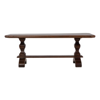 Mid 20th Century France Brown Wood Dining Table For Sale