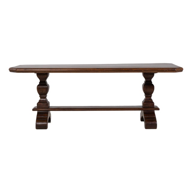 Mid 20th Century France Brown Wood Dining Table For Sale