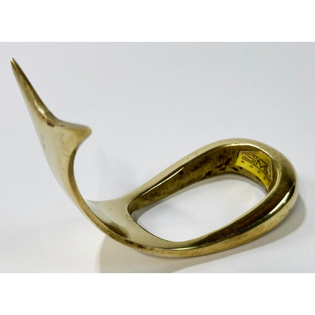 Carl Auböck Vintage Carl Aubock Style Brass Pipe Rest For Sale - Image 4 of 5