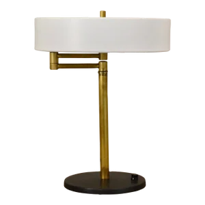 Mid-Century Nessen Style Lamp With Articulating Arm