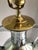 Brass 1980s Mercury Glass Lamp on Brass Base For Sale - Image 8 of 9