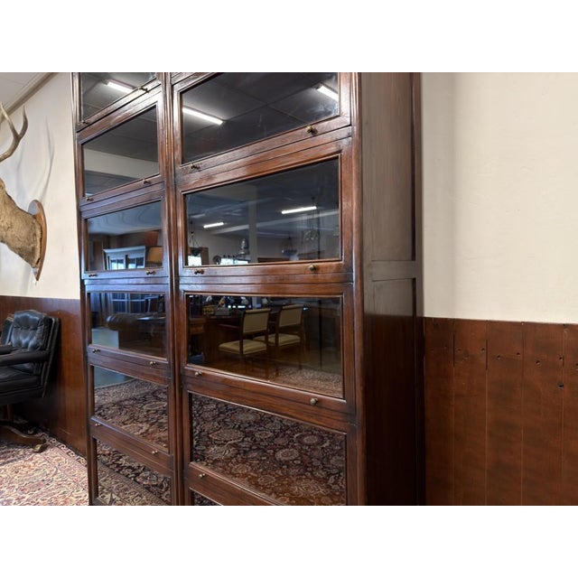 Large English Bookcase from Globe Wernicke For Sale - Image 10 of 15