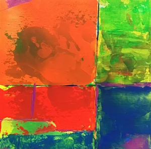 “AS121921” Contemporary Abstract Study Acrylic Painting on Canvas Panel