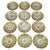 Set of 12 Belle Époque Cut Glass and Gilt Dessert Plates, circa 1890–1910 For Sale In West Palm - Image 6 of 18