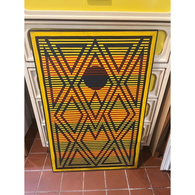 Post Modern Abstract Geometric Painting in the Style of Keith Haring For Sale In New York - Image 6 of 18