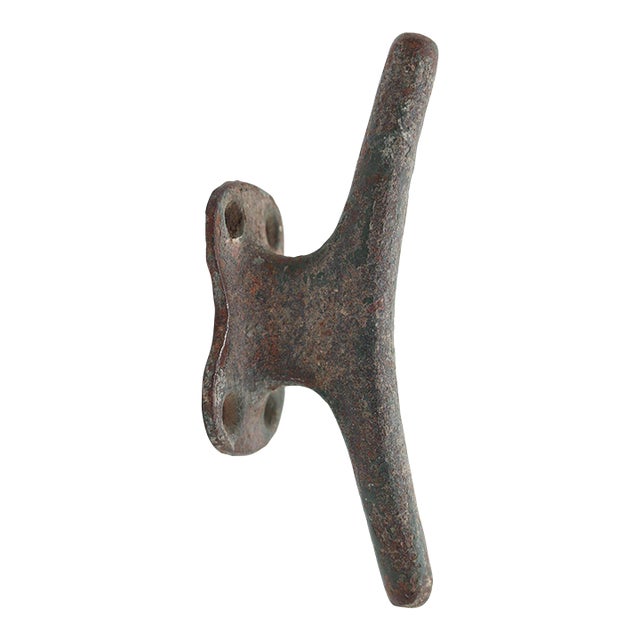 Vintage Cast Iron Boat Cleat Wall Hook For Sale
