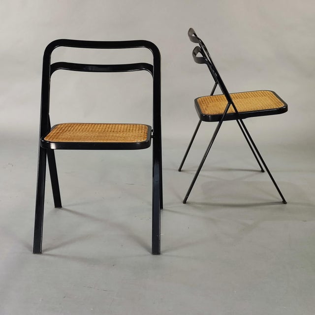 Folding Chairs by G. Cattelan for CiDue, 1970s, Set of 8 For Sale - Image 14 of 15