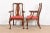 Henkel Harris Queen Anne Solid Mahogany Dining Chairs, Set of Four For Sale - Image 9 of 12
