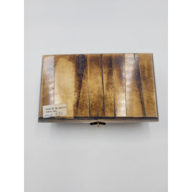 Vintage Indian Camel Bone & Brass "Ship of the Desert" Trinket Box For Sale In Mobile - Image 6 of 12