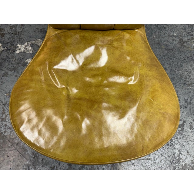 Green Edward Wormley for Dunbar Mid-Century Cock Fighting Tufted Lounge Chair For Sale - Image 8 of 12