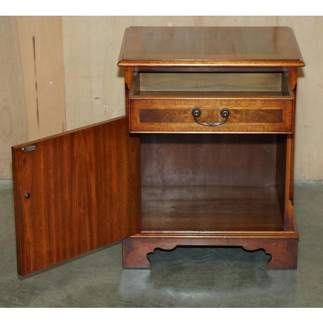 Burr Walnut Nightstands, Set of 2 For Sale - Image 14 of 18