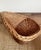 Wood Mid-Century French Barrel Wicker Armchair in Woven Rattan and Willow, 1960s For Sale - Image 7 of 11