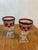 Pair of Mid Century 1960s Regal Crystal Ruby Sipping Glasses For Sale In New York - Image 6 of 6