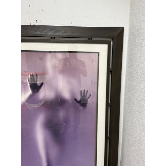 Contemporary Male + Female Blurred Figural Prints, Framed, Pair For Sale - Image 9 of 12