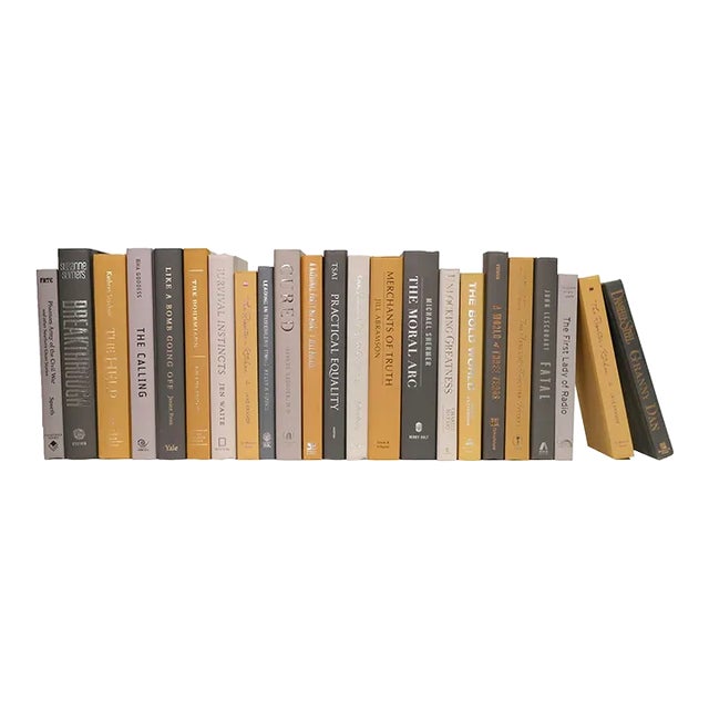 Decorative Books - Sunny Haze Books - Yellow Books By The Foot For Sale