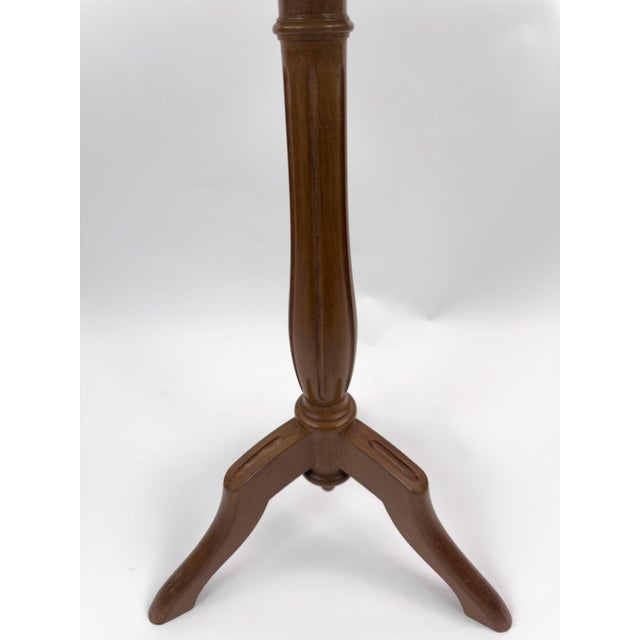 French Vintage Gueridon Side Table With Marble Top For Sale - Image 10 of 11