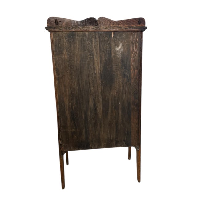Antique Tiger Oak Sheet Music Cabinet For Sale - Image 11 of 12
