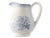 Midcentury Burleigh pitcher in the classic Asiatic Pheasant pattern, decorated in soft blue transferware on a white...