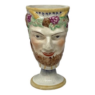 Staffordshire Pearlware Bacchus or Satyr "Surprise" Mug C1810 For Sale