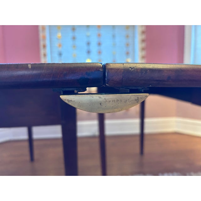 Antique Solid Wood Dining Table – Seats 10–12 | Custom 48” Leaf For Sale - Image 9 of 15