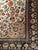 Vintage Persian Qum Area Rug, Hand-Knotted Silk, Floral Pattern, Ivory & Navy, 3x5 For Sale - Image 14 of 18