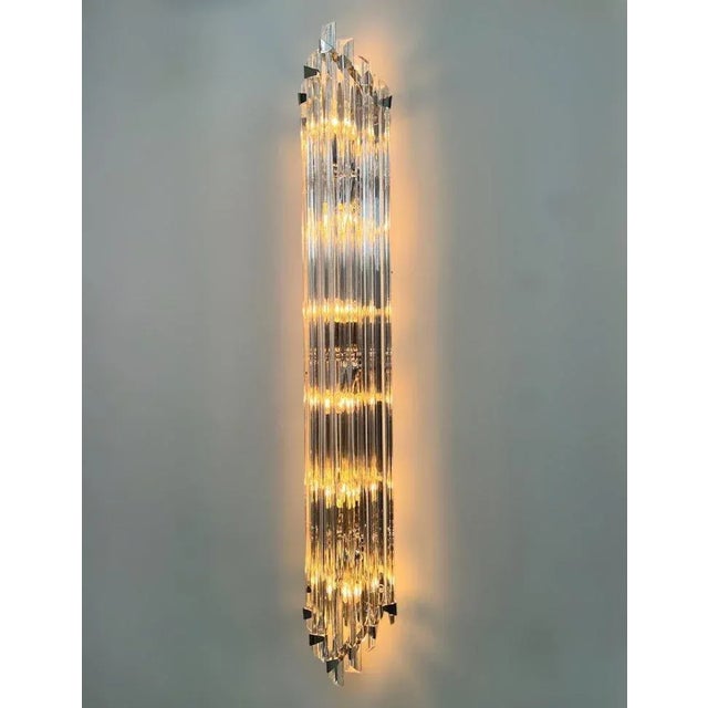 21st Century Maestoso Murano Triedri Glass Rod Sconce by Fabio LTD For Sale - Image 12 of 12