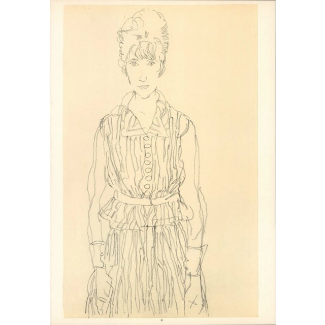 Artist:Egon Schiele Country:Austria Title:Portrait of Edith Schiele Medium:Lithograph – 49 Marks:Signed in plate...