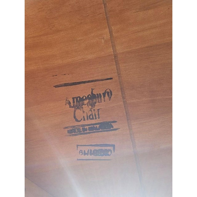 Late 20th Century Solid Wood Traditional Nichols and Stone Wooden Chairs and Amesbury Chair Dining Table For Sale - Image 12 of 14