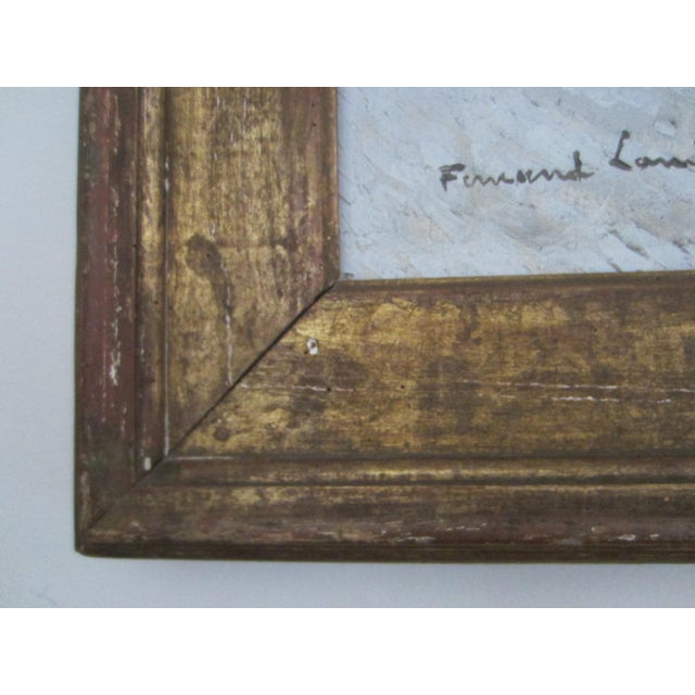 1930s Fernand Alexis Lambert Impressionist FrenchCountry Signed Oil on Canvas Original Frame For Sale - Image 12 of 18