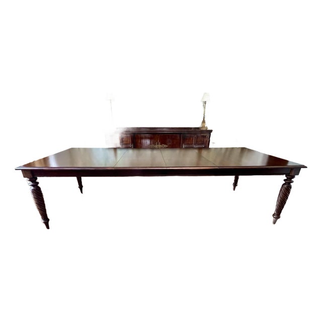 Ethan Allen British Classics Dining Table With Two Leaves For Sale