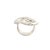 Diamond Platinum Coiled Snake Ring, Size 7 For Sale - Image 4 of 8