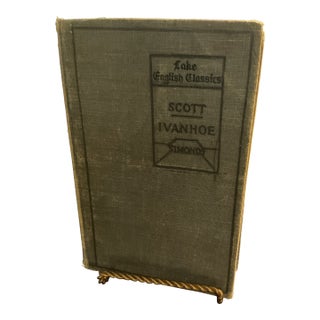 Late 19th Century Book "Ivanhoe" by Sir Walter Scott Circa 1899 For Sale