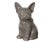 French Bulldog Cookie Jar in Taupe For Sale