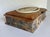 Brown Vintage Avondale Marbled Crushed Glass Jewelry Box With Rolls Royce Silver Ghost 1923 Relief For Sale - Image 8 of 12