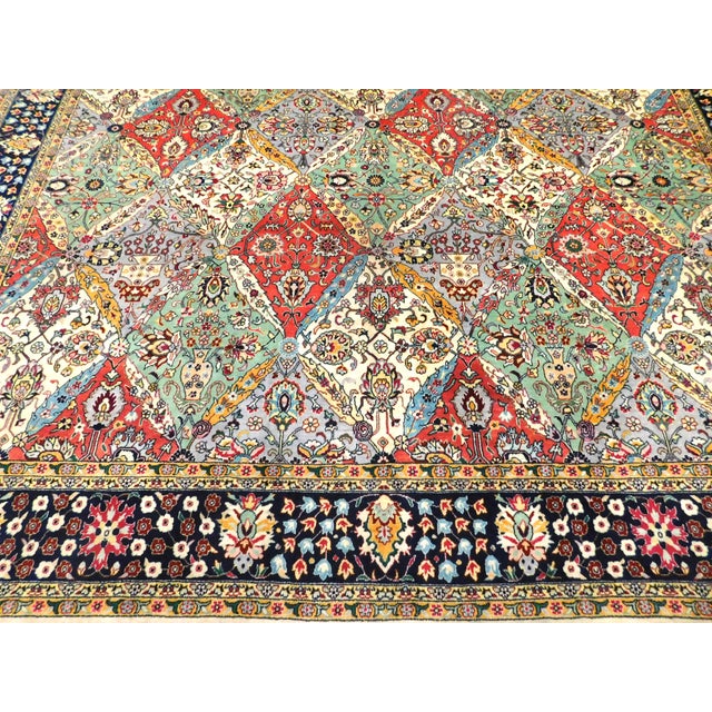 Textile Antique Northwest Persian Tabriz Rug. 9'10"x 10'10" For Sale - Image 7 of 18