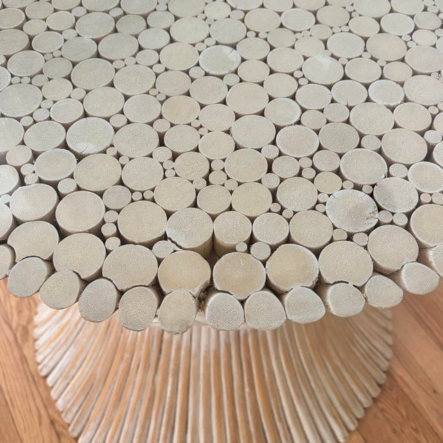 Wood 1970s Sculptural Sheaf of Wheat Bamboo Dining Table, After McGuire For Sale - Image 7 of 8