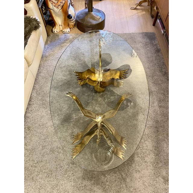 Table with Sculptures of Flying Cranes by Willy Daro, 1970s For Sale - Image 16 of 18