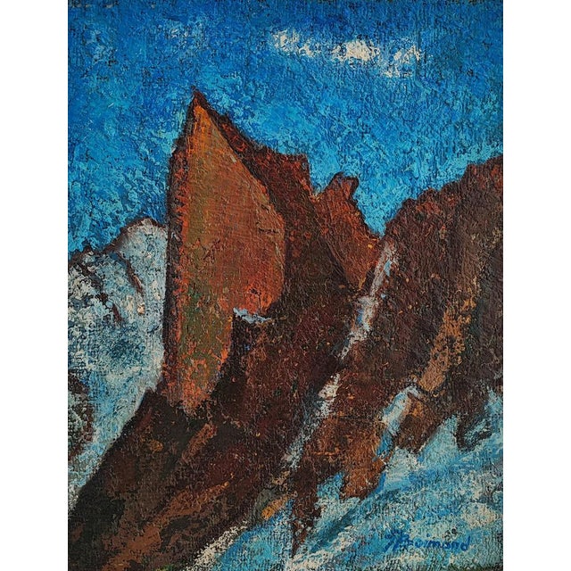 Jean-Jacques Boimond, Petit Clocher du Portalet, Oil on Canvas, Framed For Sale - Image 9 of 9