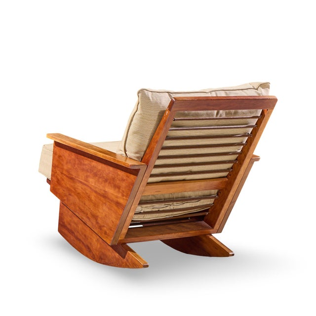 Mid 20th Century Arden Riddle S308-R Mid Century Cherry Rocking Chair For Sale - Image 5 of 10