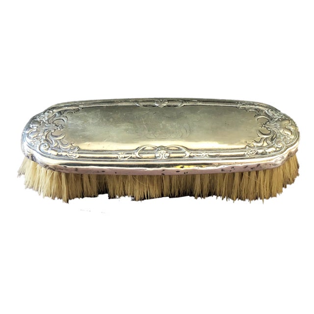 Good Old English sterling sliver with plenty of bristles ,silver backing is a little loose but still secure some dents and...