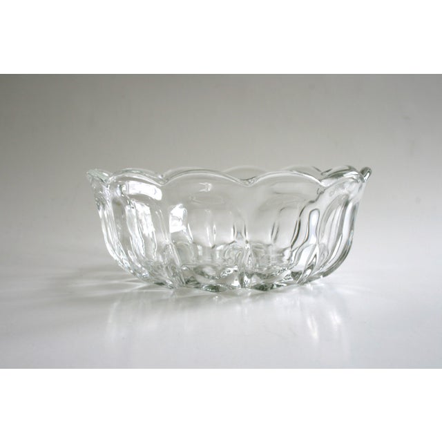 Glass Flower Shaped Bowl Chairish