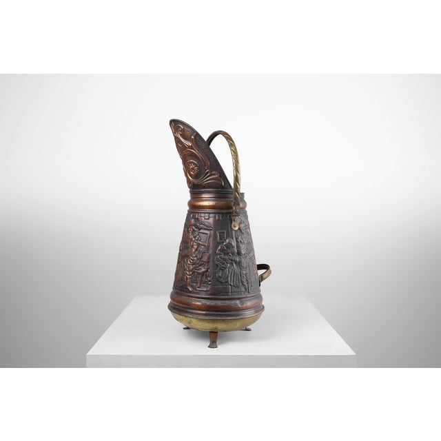 Copper Umbrella Stand with Hammered Relief, 1890s For Sale - Image 10 of 13