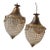 1970s Crystal and Gold, Bow and Garland Pendant Chandeliers - a Pair For Sale