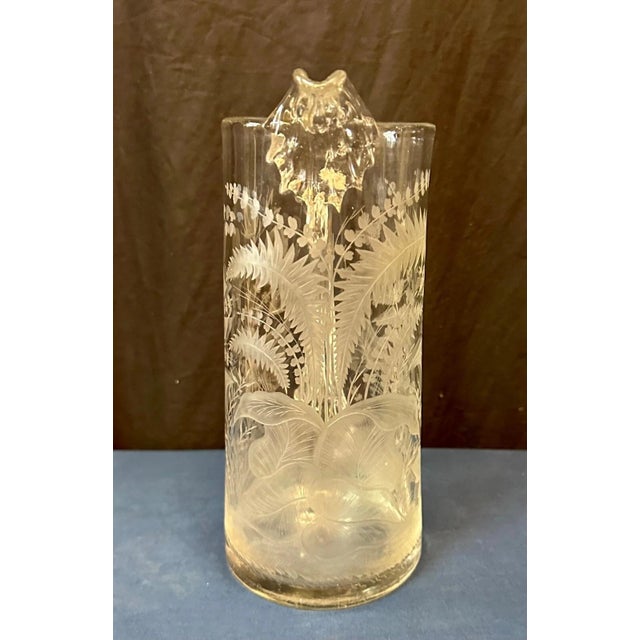 Late 19th Century Continental Etched Glass Pitcher For Sale In New York - Image 6 of 11